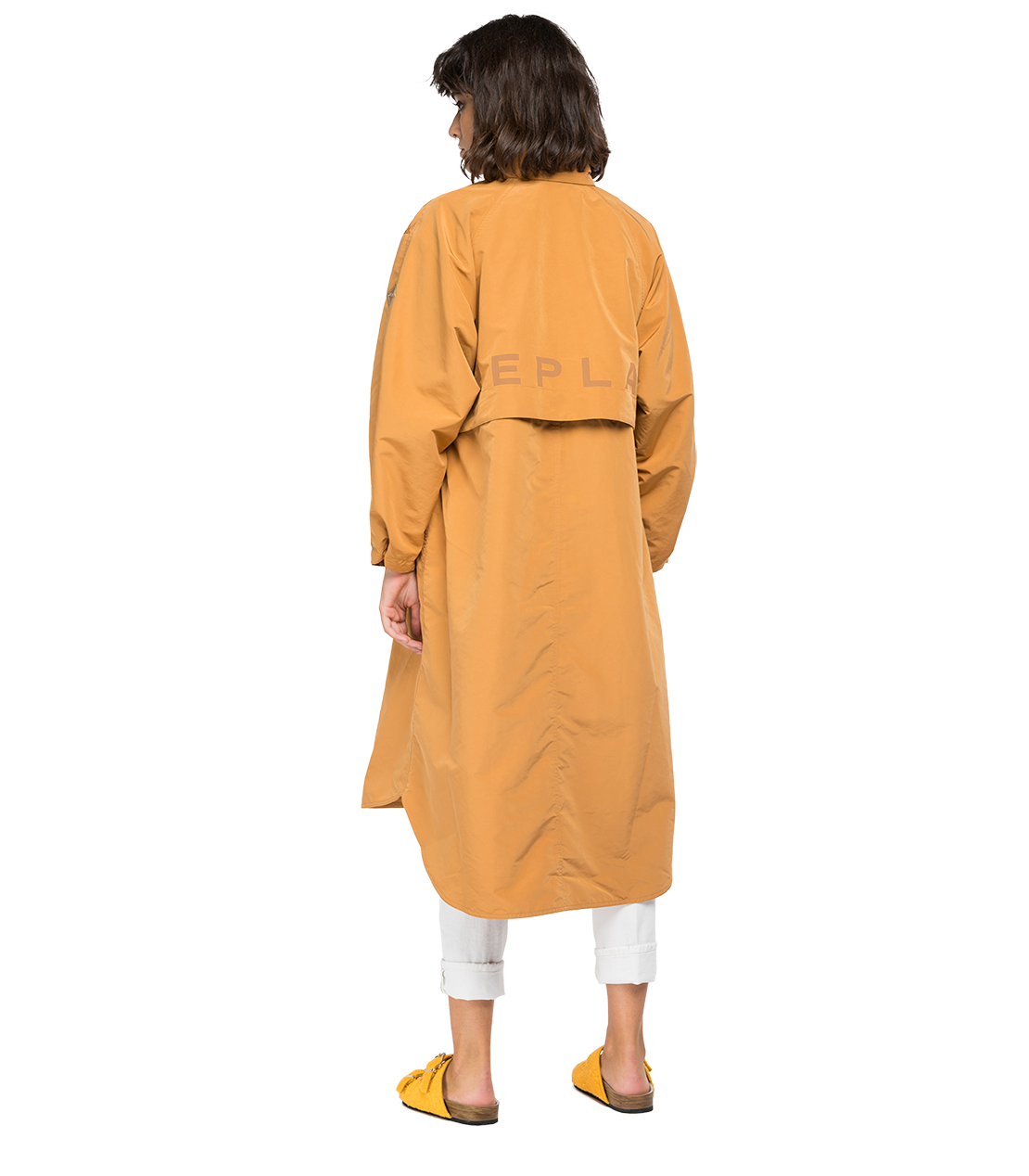 ライトファインポリナイロンシンセティックコンポーネントロングジャケット 詳細画像 ビスケット 2